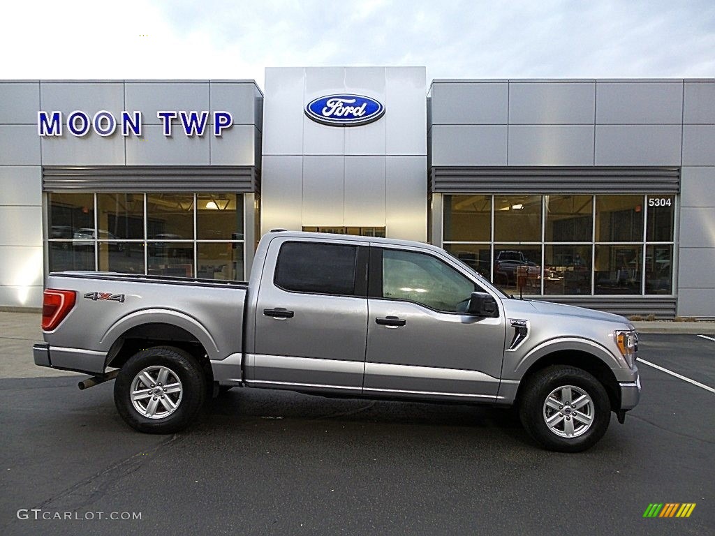 2022 F150 XLT SuperCrew 4x4 - Iconic Silver Metallic / Medium Dark Slate photo #1