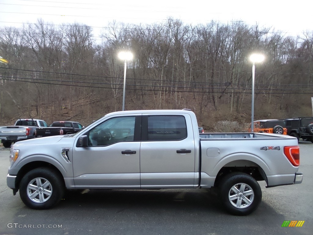 2022 F150 XLT SuperCrew 4x4 - Iconic Silver Metallic / Medium Dark Slate photo #5