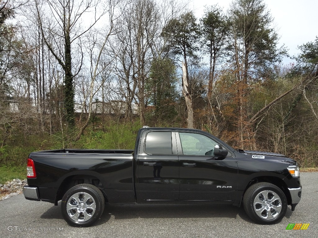 Diamond Black Crystal Pearl 2023 Ram 1500 Big Horn Quad Cab 4x4 Exterior Photo #145716149