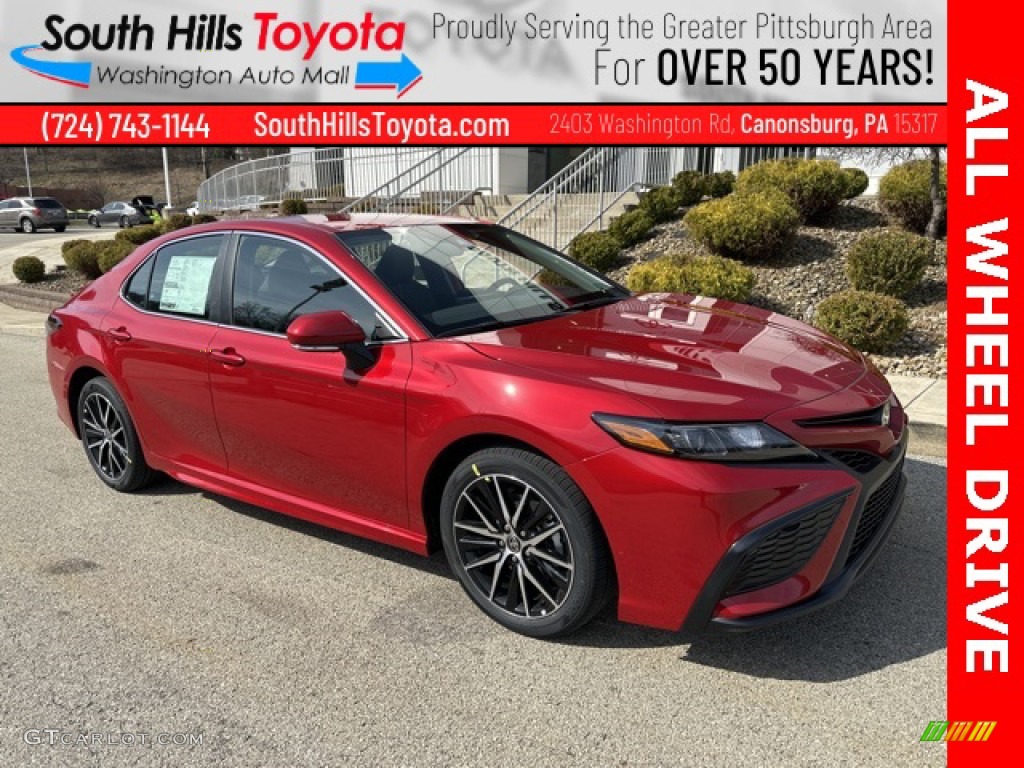 2023 Camry SE AWD - Supersonic Red / Black photo #1