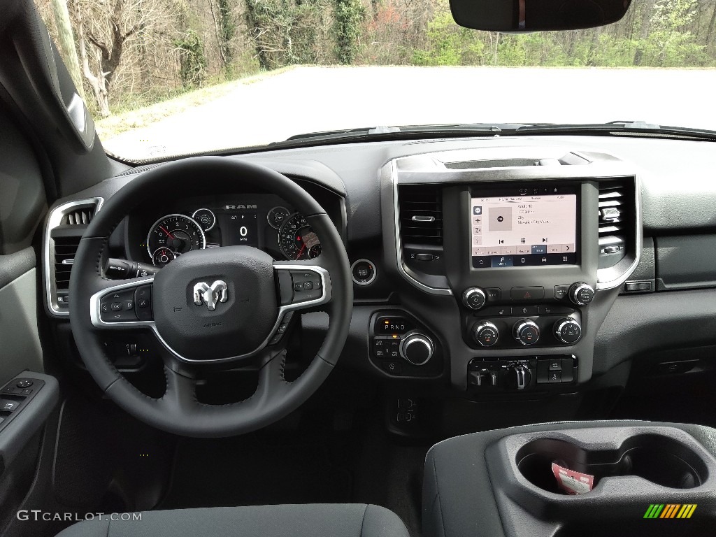 2023 Ram 1500 Big Horn Quad Cab 4x4 Diesel Gray/Black Dashboard Photo #145716460