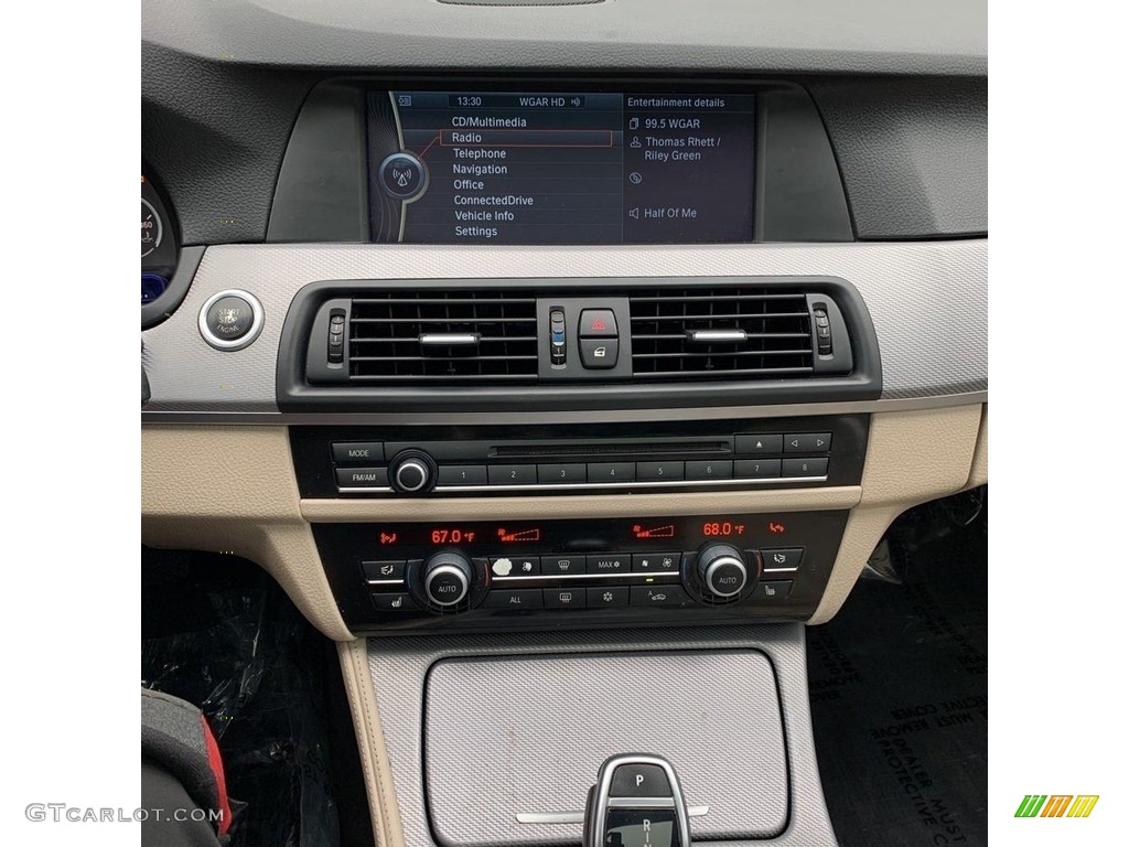 2012 5 Series 550i xDrive Sedan - Alpine White / Venetian Beige photo #16