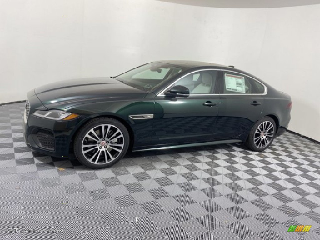 2023 XF R-Dynamic SE AWD - British Racing Green Metallic / Lt Oyster/Ebony photo #6