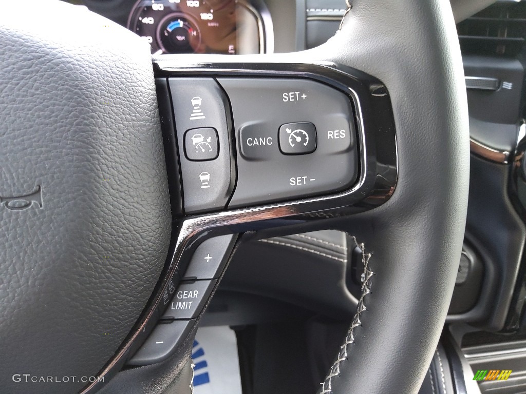 2023 Ram 2500 Limited Crew Cab 4x4 Black Steering Wheel Photo #145717882