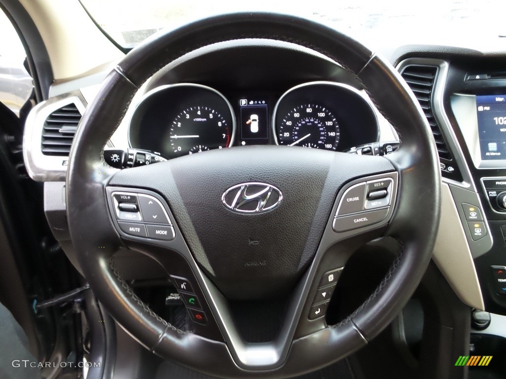 2017 Hyundai Santa Fe Sport 2.0T AWD Beige Steering Wheel Photo #145718011