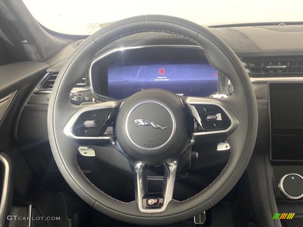 2023 Jaguar F-PACE SVR Ebony/Ebony Steering Wheel Photo #145719022