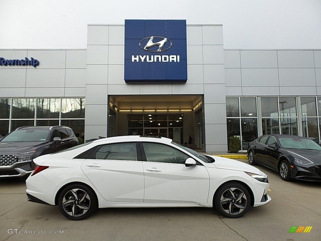 2023 Elantra Limited - Serenity White / Black photo #1