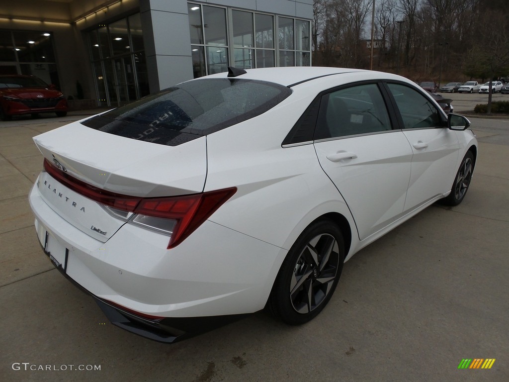 2023 Elantra Limited - Serenity White / Black photo #2