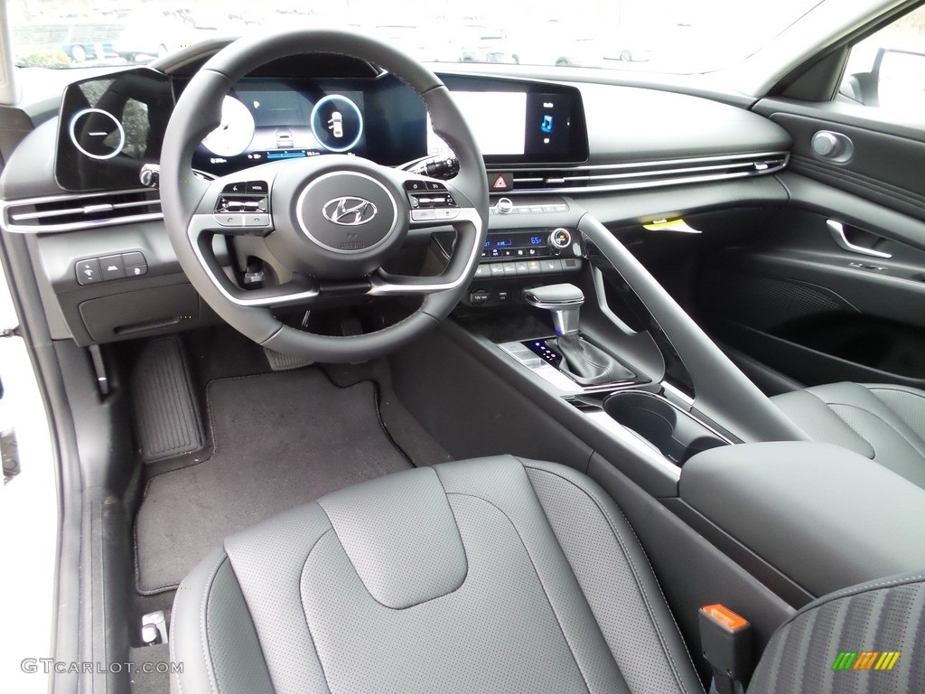 Black Interior 2023 Hyundai Elantra Limited Photo #145720048