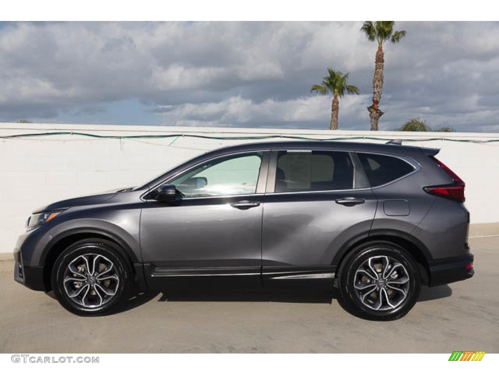 2021 CR-V EX - Modern Steel Metallic / Black photo #8