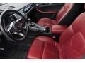 Black/Garnet Red 2017 Porsche Macan S Interior Color