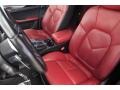 2017 Porsche Macan Black/Garnet Red Interior Front Seat Photo