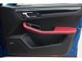2017 Porsche Macan Black/Garnet Red Interior Door Panel Photo