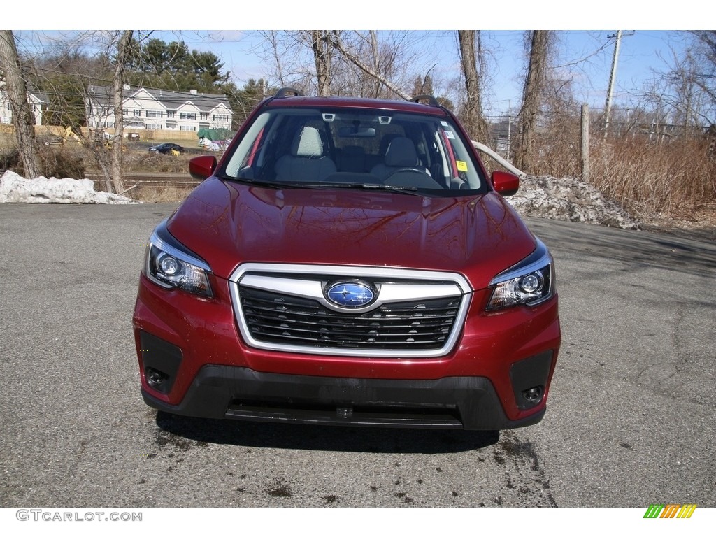 2020 Forester 2.5i Premium - Crimson Red Pearl / Gray photo #2