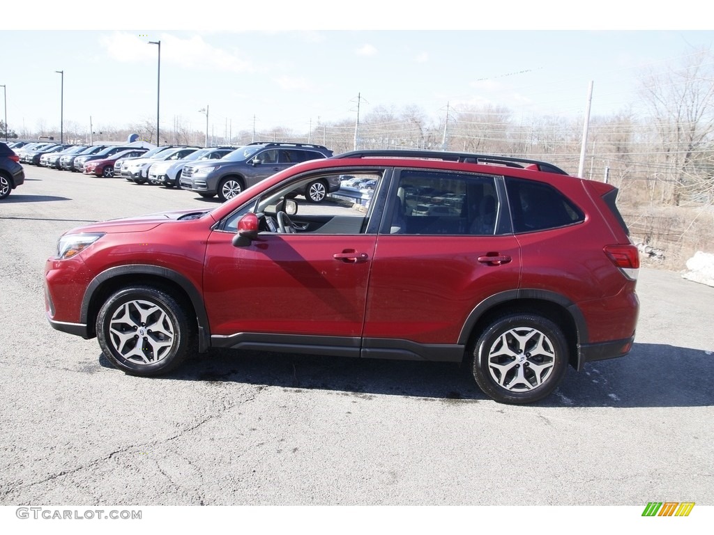 2020 Forester 2.5i Premium - Crimson Red Pearl / Gray photo #8