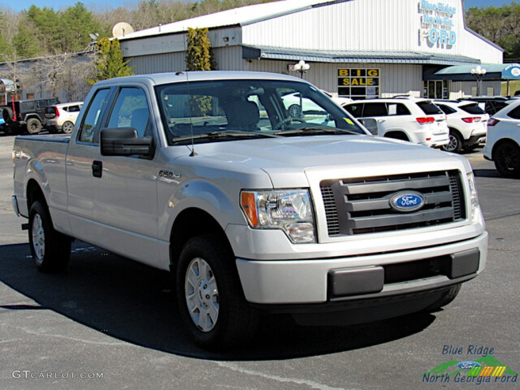 2011 F150 XLT SuperCab - Ingot Silver Metallic / Steel Gray photo #7