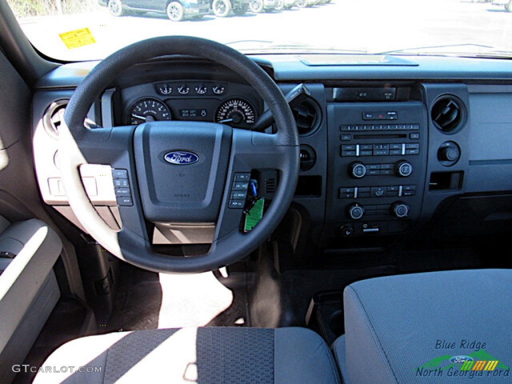 2011 F150 XLT SuperCab - Ingot Silver Metallic / Steel Gray photo #16