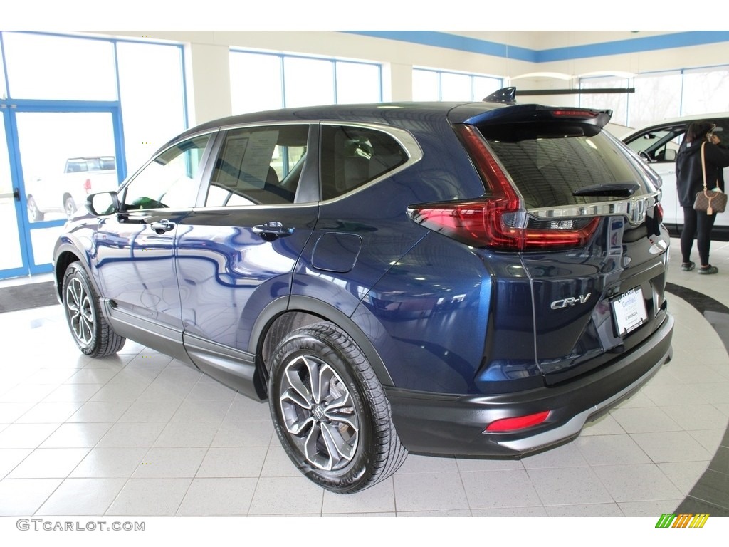 2020 CR-V EX-L AWD - Obsidian Blue Pearl / Gray photo #9