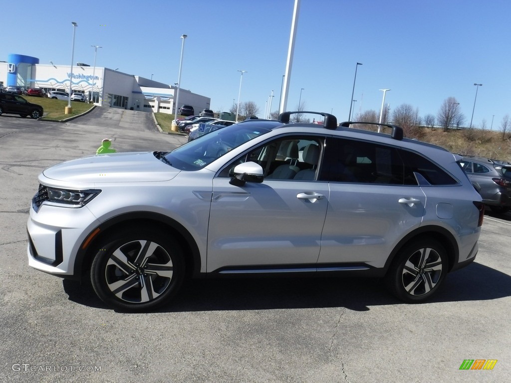 Silky Silver 2022 Kia Sorento Hybrid SX AWD Hybrid Exterior Photo #145723688
