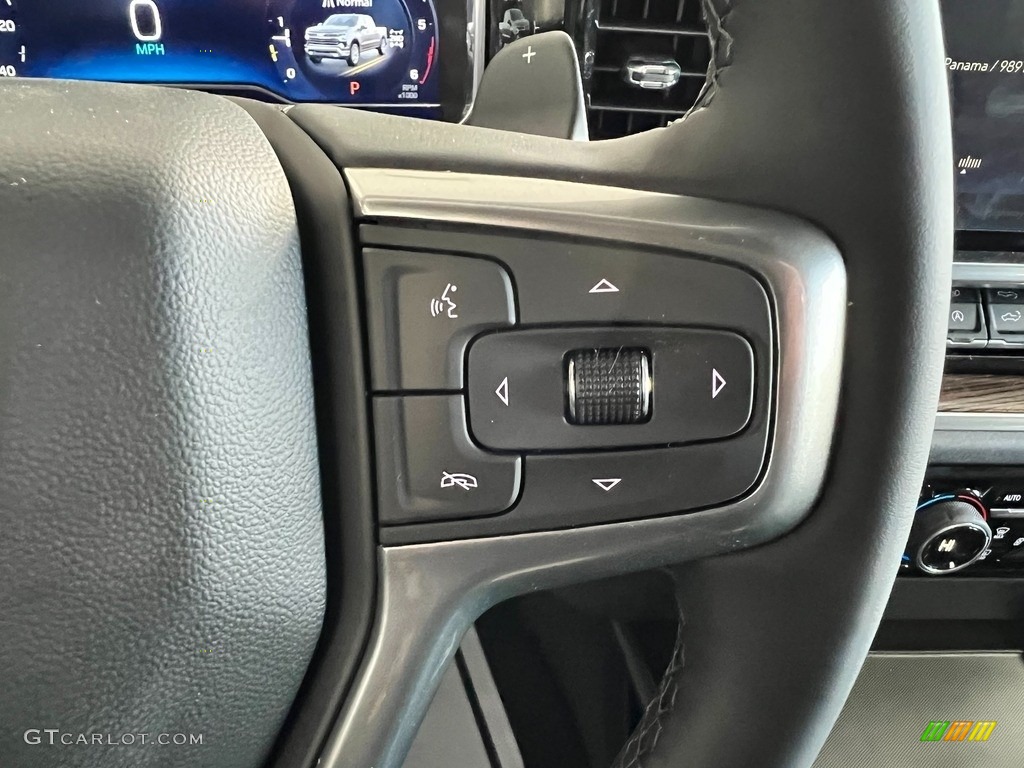 2023 Chevrolet Silverado 1500 RST Crew Cab 4x4 Jet Black Steering Wheel Photo #145725594