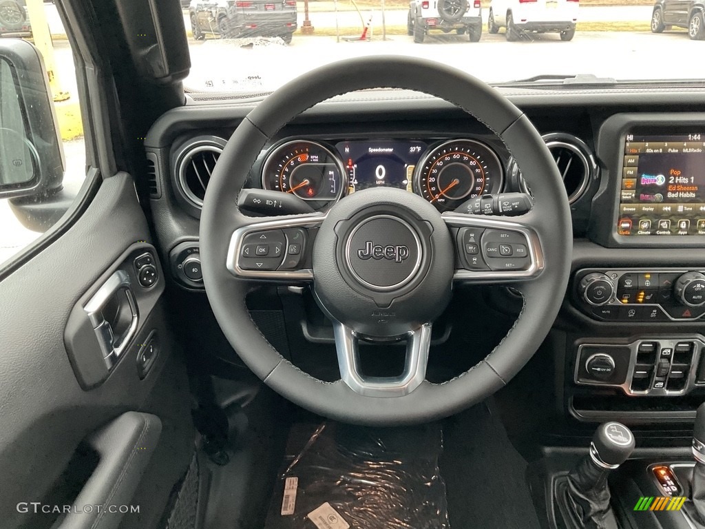 2023 Jeep Wrangler Unlimited Sahara 4x4 Black Steering Wheel Photo #145726816