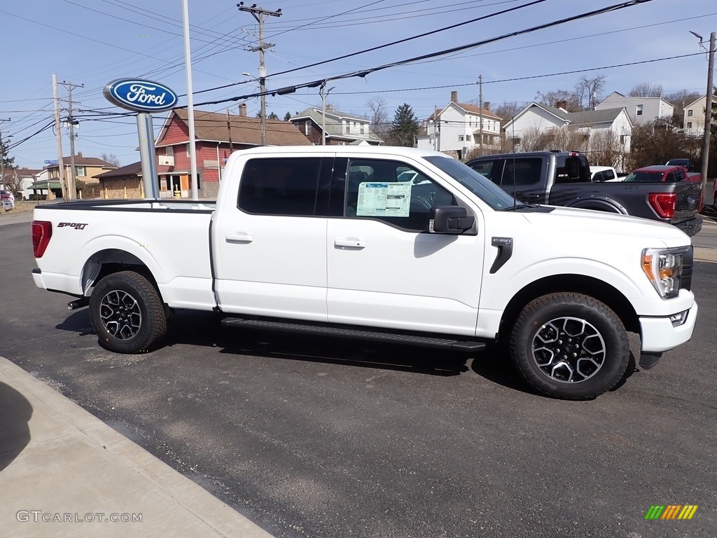 Oxford White 2022 Ford F150 XLT SuperCrew 4x4 Exterior Photo #145726837