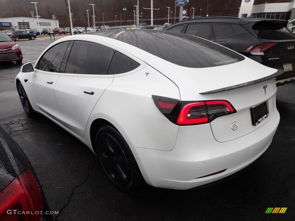 2019 Model 3 Standard Range - Pearl White Multi-Coat / Black photo #7