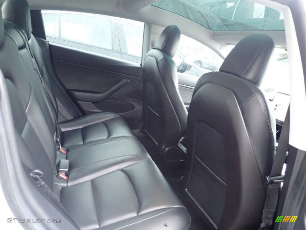 2019 Model 3 Standard Range - Pearl White Multi-Coat / Black photo #10
