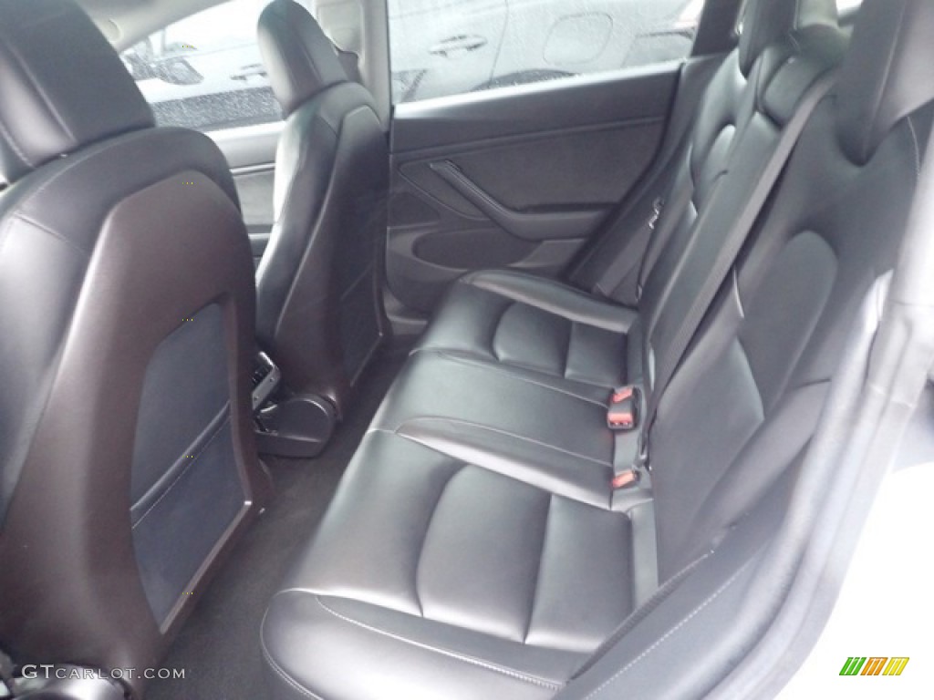 2019 Model 3 Standard Range - Pearl White Multi-Coat / Black photo #12