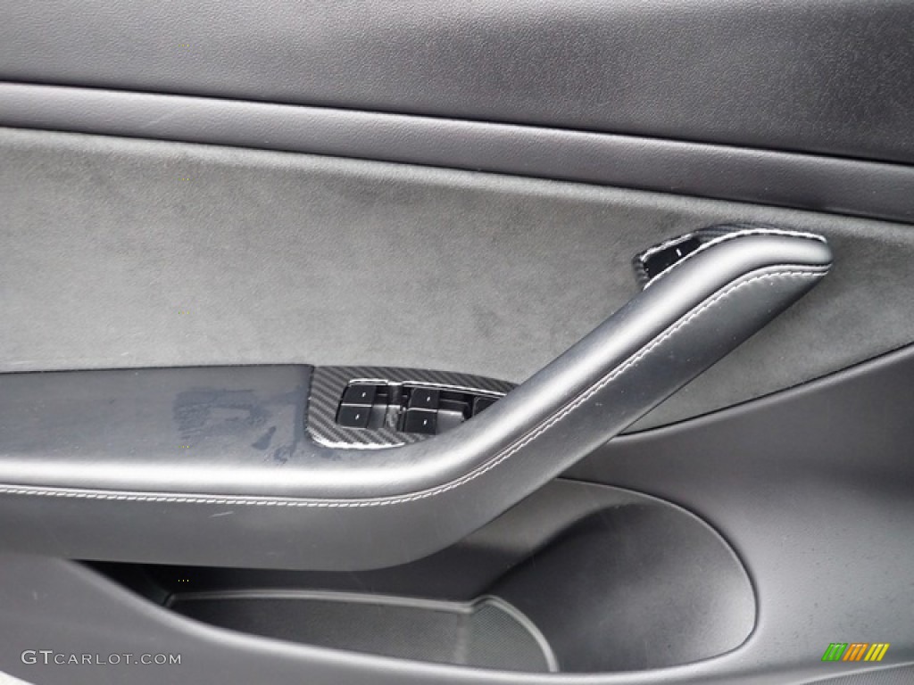 2019 Model 3 Standard Range - Pearl White Multi-Coat / Black photo #22