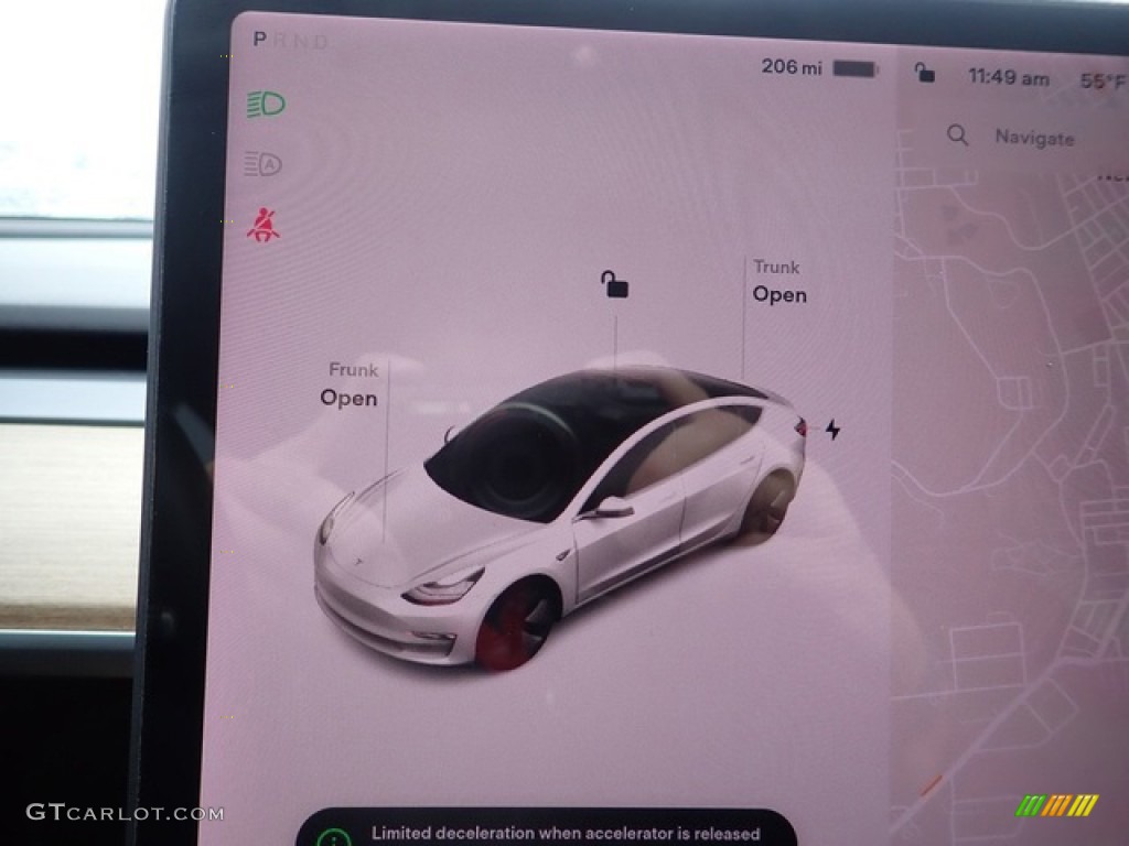 2019 Model 3 Standard Range - Pearl White Multi-Coat / Black photo #24