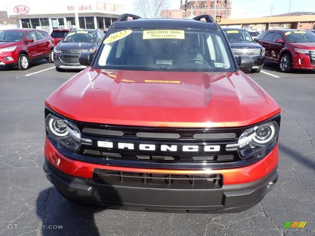 2022 Bronco Sport Outer Banks 4x4 - Hot Pepper Red / Navy Pier photo #3