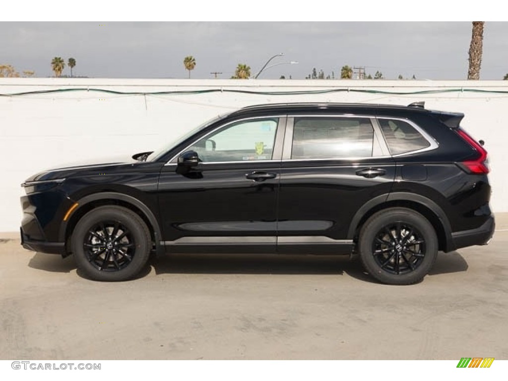 Crystal Black Pearl 2023 Honda CR-V Sport Hybrid Exterior Photo #145728013