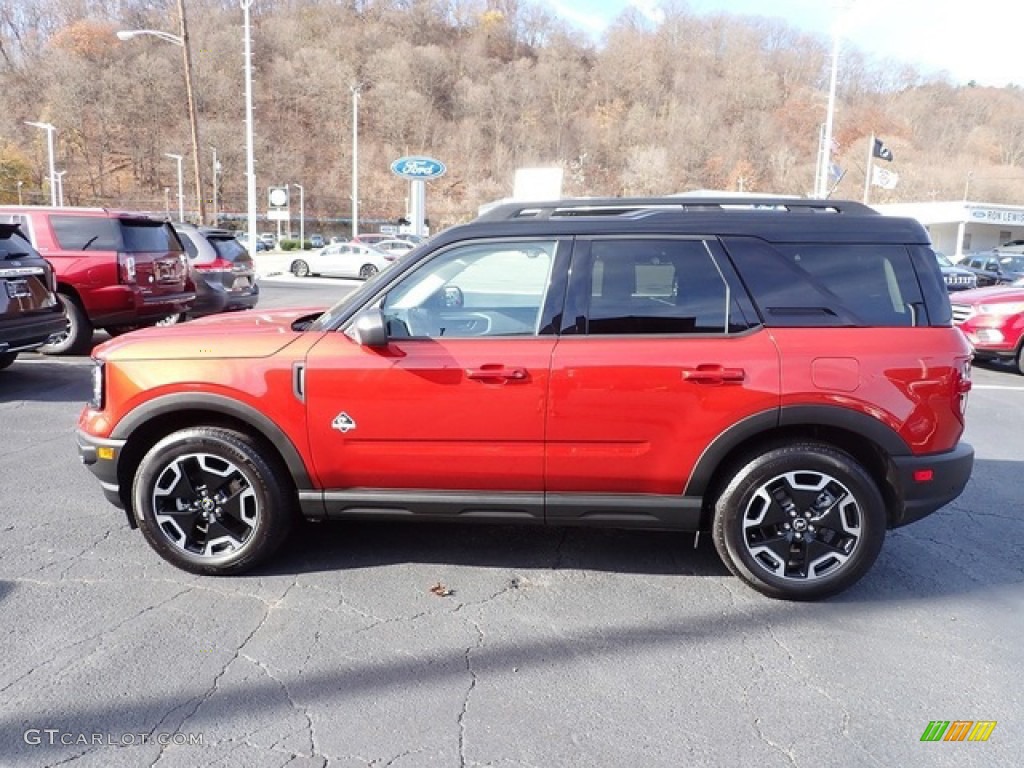 2022 Bronco Sport Outer Banks 4x4 - Hot Pepper Red / Navy Pier photo #5