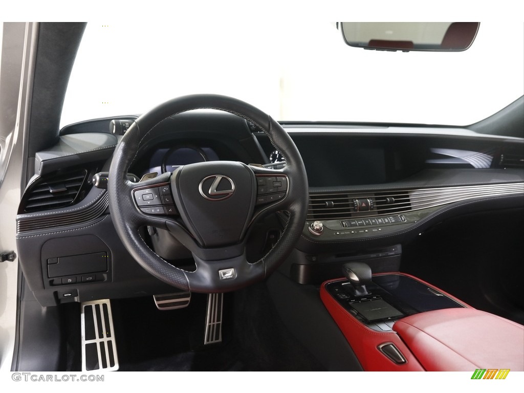 2018 Lexus LS 500 F Sport AWD Circuit Red Dashboard Photo #145728181