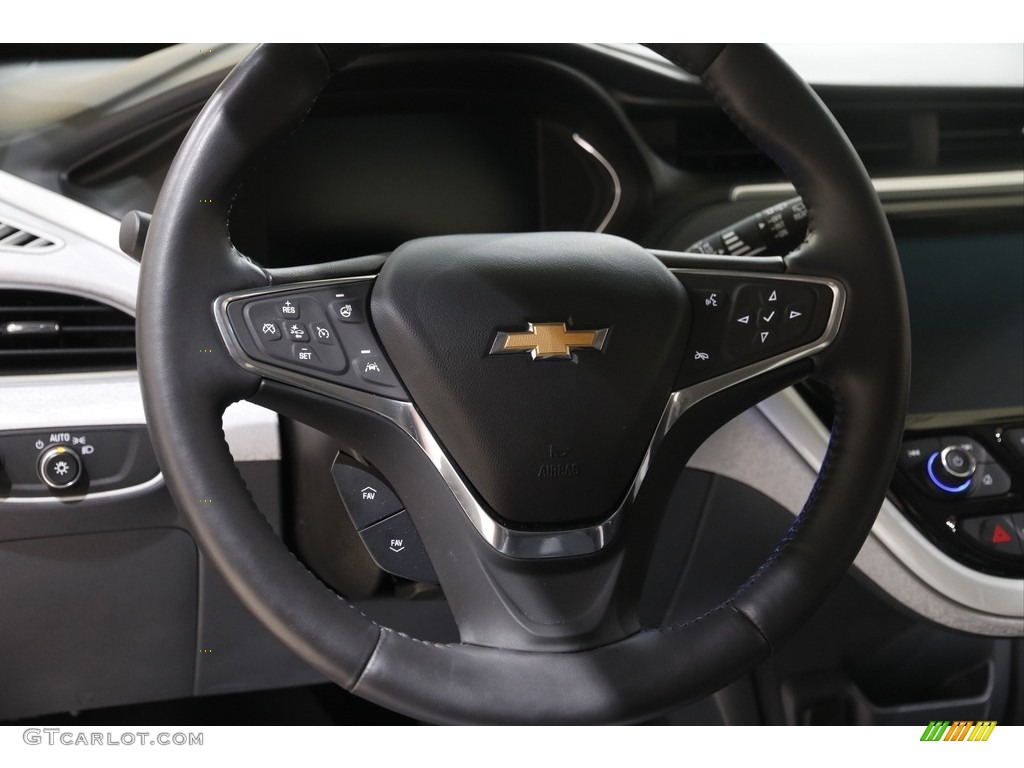 2020 Chevrolet Bolt EV LT Dark Galvanized/­Sky Cool Gray Steering Wheel Photo #145728283