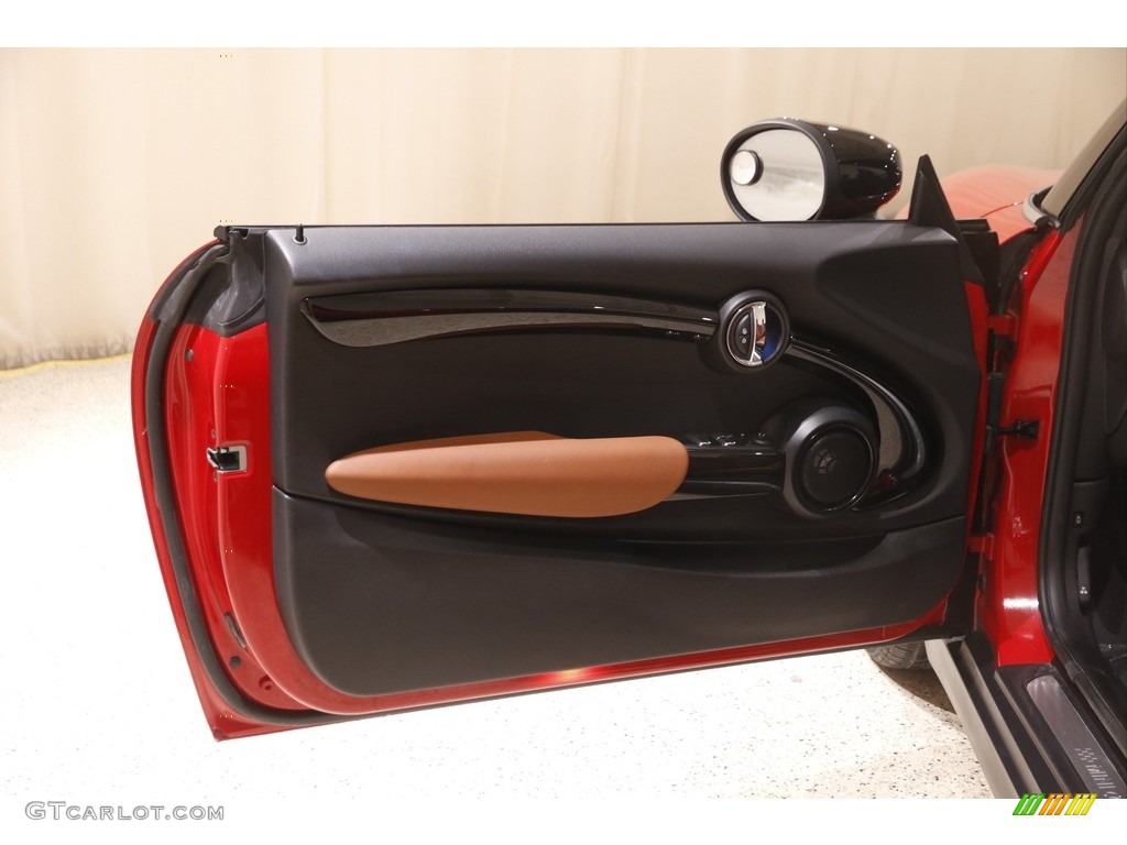 2021 Mini Convertible Cooper S Chesterfield Malt Brown Door Panel Photo #145728649