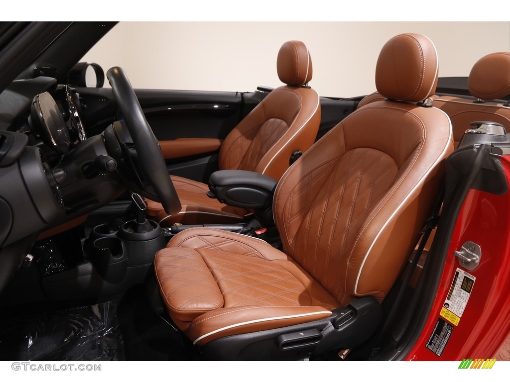 Chesterfield Malt Brown Interior 2021 Mini Convertible Cooper S Photo #145728670
