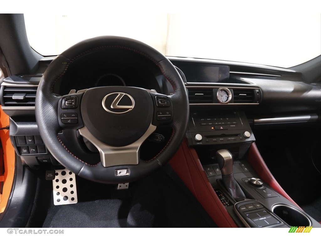 2015 Lexus RC 350 F Sport AWD Rioja Red Dashboard Photo #145729222