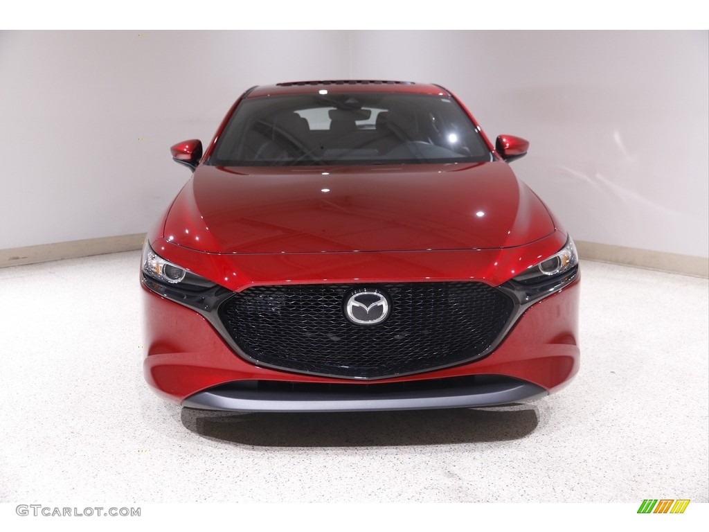 2021 Mazda3 Preferred Hatchback AWD - Soul Red Crystal Metallic / Black photo #2