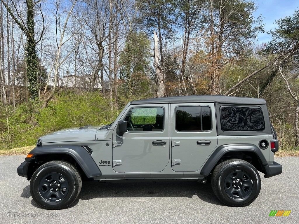 Sting-Gray 2023 Jeep Wrangler Unlimited Sport 4x4 Exterior Photo #145729870