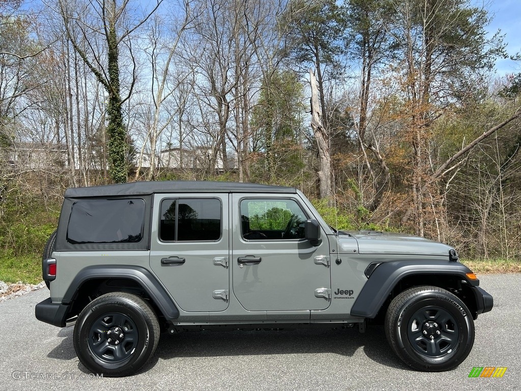 Sting-Gray 2023 Jeep Wrangler Unlimited Sport 4x4 Exterior Photo #145729999