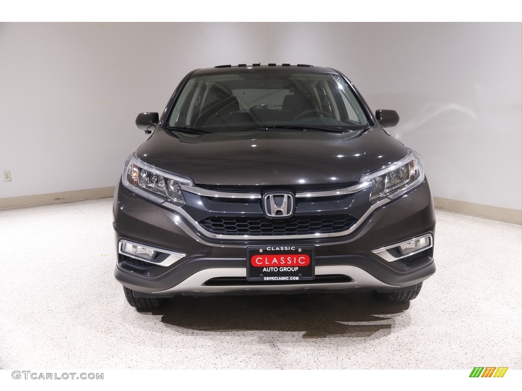 2016 CR-V EX AWD - Kona Coffee Metallic / Black photo #2