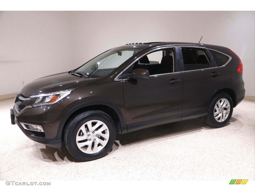 2016 CR-V EX AWD - Kona Coffee Metallic / Black photo #3