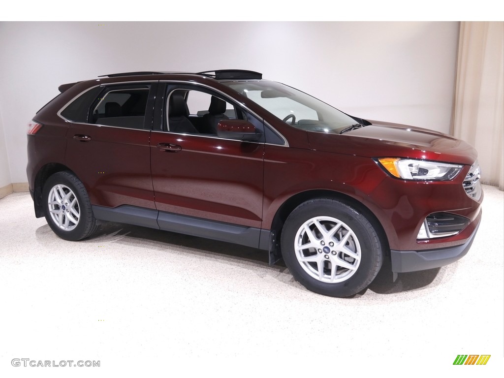 2021 Edge SEL AWD - Burgundy Velvet Metallic / Ebony photo #1