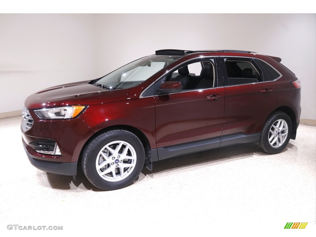 Burgundy Velvet Metallic 2021 Ford Edge SEL AWD Exterior Photo #145730632