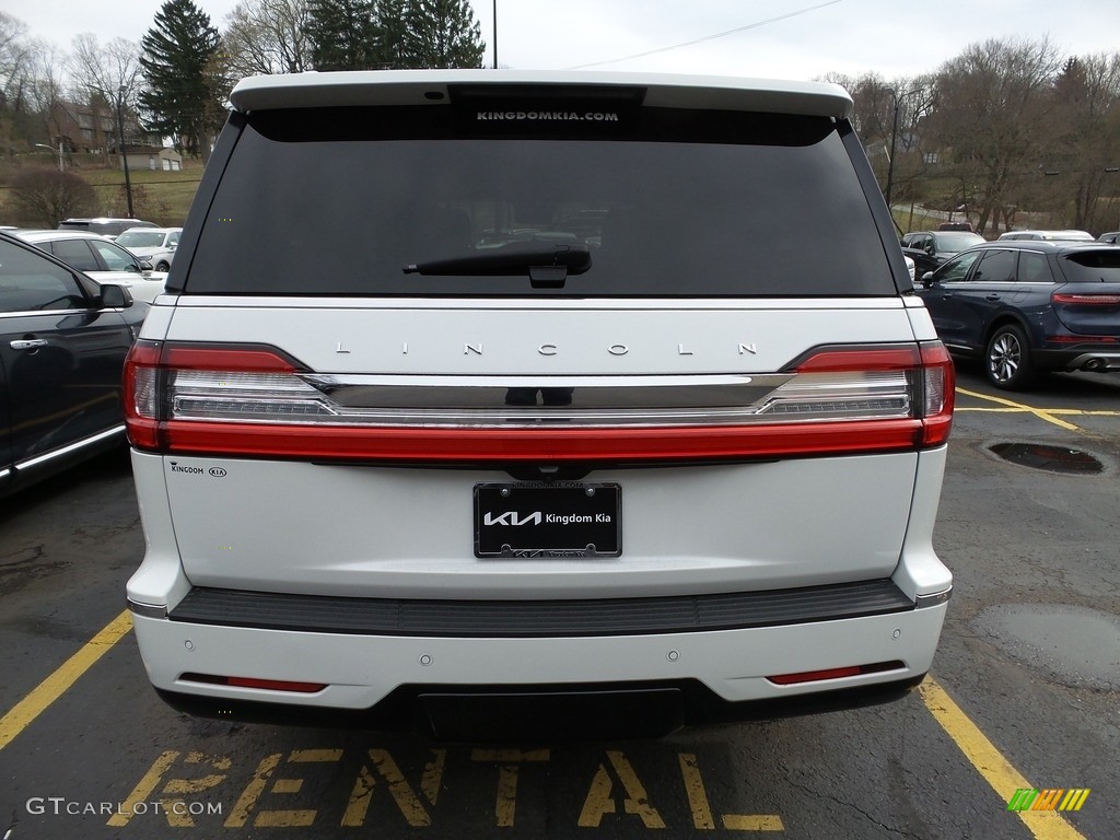 2021 Navigator L Reserve 4x4 - Pristine White / Russet/Ebony photo #3