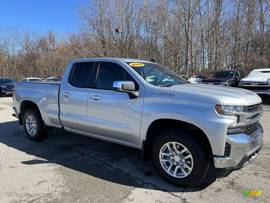 2020 Silverado 1500 LT Double Cab 4x4 - Silver Ice Metallic / Jet Black photo #4
