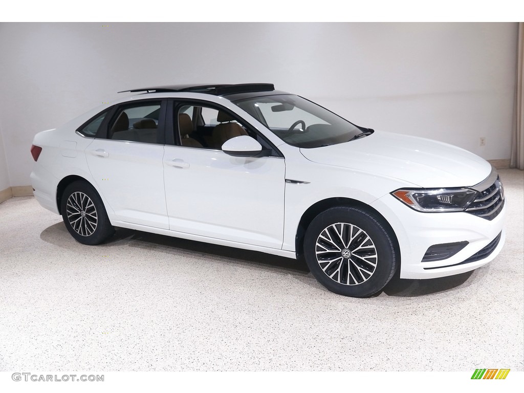 2019 Jetta SEL - Pure White / Dark Beige photo #1