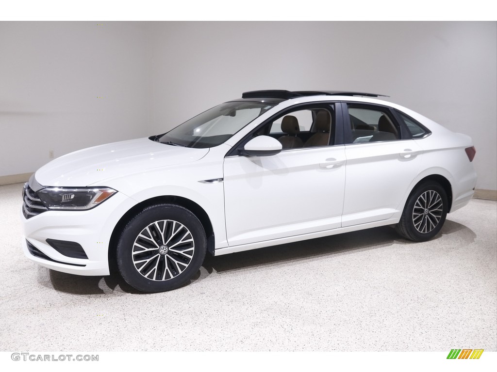 2019 Jetta SEL - Pure White / Dark Beige photo #3